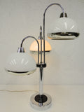 Vintage Mid Century Atomic UFOs Table Lamp, Space Age Guzzini Desk Lamp