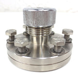 MDC Conflat 2.75" x 1/4" Tube Quick Disconnect Fitting To Flange Vacuum w/ Bolts