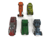 Lot of 5 TootsieToy Metal Cars, Roadsters, Dragster, Fiat Abarth, M.G., Original