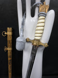 Authentic WWII German Navy Officer Ceremony Dagger Sword 16.5" Krigsmarine Naval