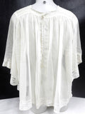 Genuine Altar Boys Girls Lace Vestment See Through Blouse, Flower Motif, Catholic Church Clothing, Clergy Ceremony, Long Loose Sleeves