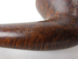 Vintage Estate Perterson's DeLuxe Tobacco Pipe 5 1/4", Curved, Marbled Wood, Made in the Republic of Ireland No 68