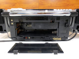 Vintage Futuristic AKAI Boombox 4 Band Cassette Stereo Receiver, Model PJ-R25FU Made in Japan, 2 Detachable Speakers