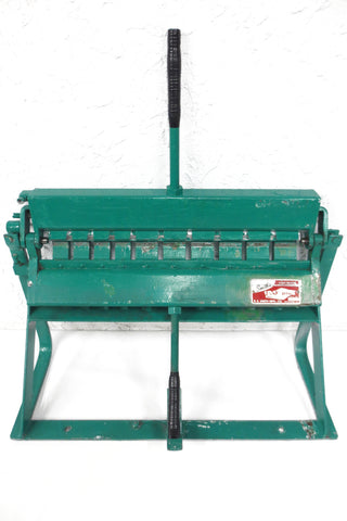 Smith's Cleat Bender Sheet Metal Bending Brake 18" Duct Works Making 180 Degrees