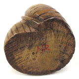 Vintage King Cobra Snake Hand Carved Wood Sculpture 8" Tall, Open Jaws and Neck Ribs, Attack Position