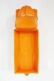 1950's Orange Flatbed Pickup Toy Rubber Truck, Tomte Laerdal Stavanger Norway