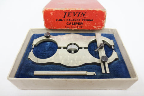 Vintage Levin 2-in-1 Balance Truing Caliper TCTI, Original Box, Watchmaker Tool