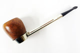 Vintage Estate Tobacco Pipe Silver Nylon & Wood by First France, 5 3/4" Long