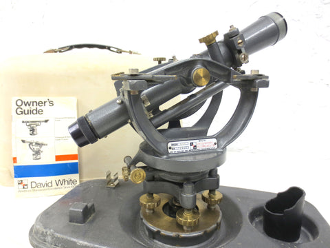 Vintage David White Instruments Surveyor Transit Model 830, With Case & Manual